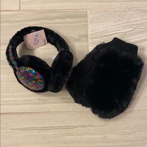 Girls Mittens & Earmuff Set